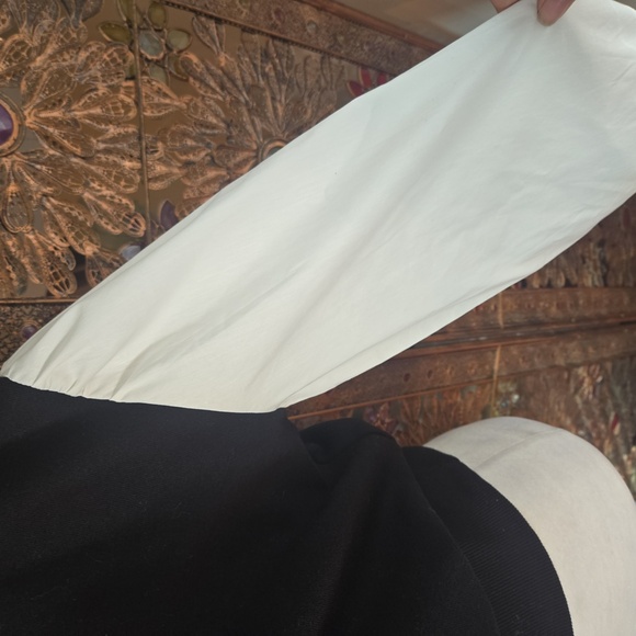 NWT Truth By Republic Balloon Sleeve Knit Sweater Black White Size Small Womens - Picture 9 of 9